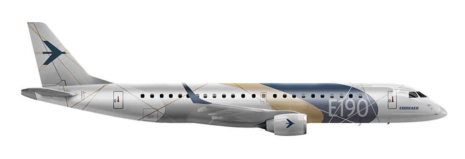 Embraer Jet Right Aspect E190 Left 1